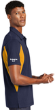 Sport Polo Shirt, Navy/Gold - Micropique Sport-Wicking Material
