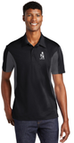 Sport Polo Shirt, Black/Iron Grey - Micropique Sport-Wicking Material