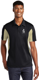 Sport Polo Shirt, Black/Vegas Gold - Micropique Sport-Wicking Material