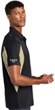 Sport Polo Shirt, Black/Vegas Gold - Micropique Sport-Wicking Material