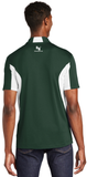 Polo Shirt, Forest Green/White - Micropique Sport-Wicking Material