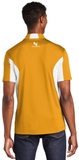 Sport Polo Shirt, Gold/White - Micropique Sport-Wicking Material