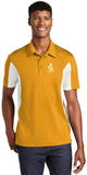 Sport Polo Shirt, Gold/White - Micropique Sport-Wicking Material